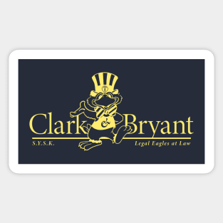 Clark & Bryant: Legal Eagles At Law Sticker